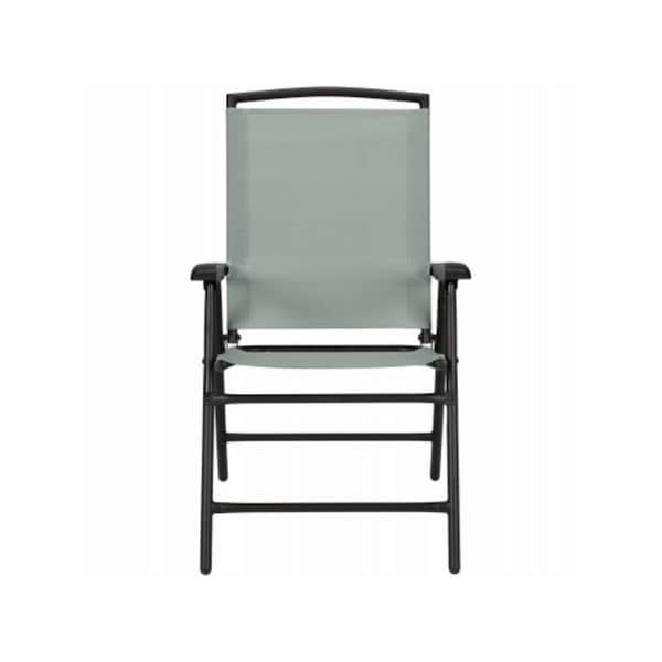 Woodard Sunny Isles Sling Fabric Steel Folding Chair, Seafoam Green 270112 - main